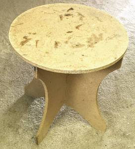 lot 3838 image: 3 Piece Pressed Wood Convertible Table 24 x 24