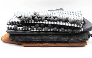 lot 3834 image: Variety of Black, White and Brown Tablecloths and Runners