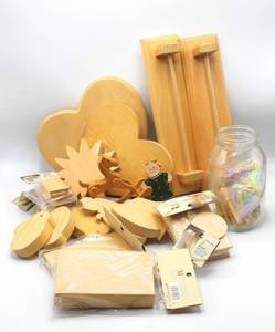 lot 3835 image: Wood Craft Supplies Lot