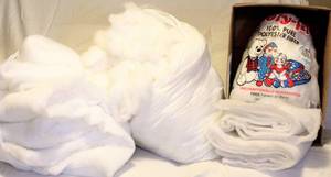 lot 3850 image: Large Lot of Batting and Poly-fil - (2) 13 gal Bags FULL