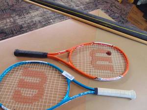 lot 2306 image: Pair of Wilson Tennis Rackets