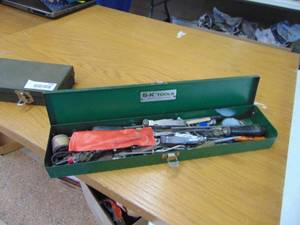 lot 2343 image: S & K box with contents, snapon feeler gauges and more