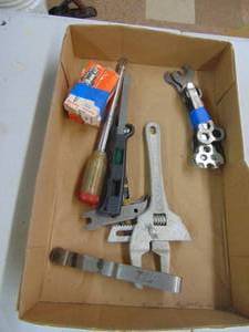 lot 2356 image: Tools - Wrenches - 4 Spark Plugs