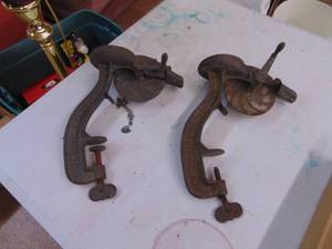 lot 2362 image: Pair of Cherry Pitters
