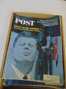 lot 2387 image: JFK & Kennedy Magazines - Saturday Evening Posts and More