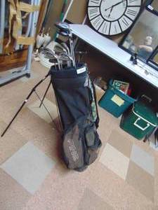 lot 2415 image: Ping G5 Irons, 3 and 5 woods with Bag and Wedge