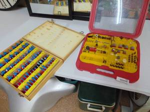 lot 2424 image: Router Bit Set and Dremel Attachments