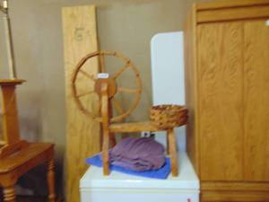 lot 2450 image: Water Wheel Plant Stand