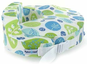 lot 4585 image: My Brest Friend Original Nursing Posture Pillow, Green & Blue Leaf