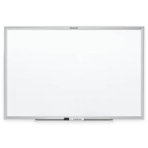 lot 4593 image: Quartet Standard Mitered Corner Melamine Dry Erase Board with Aluminum Frame