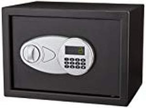 lot 5447 image: AmazonBasics Security Safe Box, 0.5 Cubic Feet , Black - 25EI