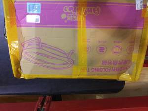 lot 5453 image: SURPCOS 4-in-1 Portable Baby Folding Bathtub, Collapsible Infant to Toddler Space Saver Foldable Bath tub, Anti Slip Skid Proof (Pink)