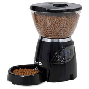 lot 5476 image: Aspen Pet Lebistro Programmable Cat and Dog Feeder 2 Sizes Black