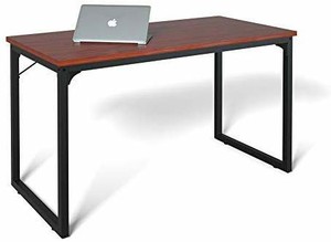 lot 5513 image: Computer Desk 55 Modern Sturdy Office Desk Study Writing Desk for Home Office, Coleshome, Black