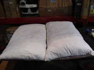 lot 5517 image: Sable Pillows for Sleeping, 2 Pack Hotel Collection Bed Pillow with FDA Registered Luxury Down Alternative, Adjustable Soft Relief for Neck Pain, Good for Side and Back Sleeper, King Size 36�20 inch