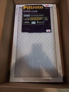 lot 5553 image: Filtrete Allergen Defense Odor Reduction AC Furnace Air Filter, MPR 1200, 20 x 20 x 1-Inches, 2-Pack