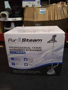 lot 5556 image: PurSteam Elite Garment Steamer, Heavy Duty Powerful Fabric Steamer with Fabric Brush and Garment Hanger