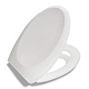 lot 35275 image: Bath Royale Premium Elongated Toilet Seat With Cover, White, Slow-close,