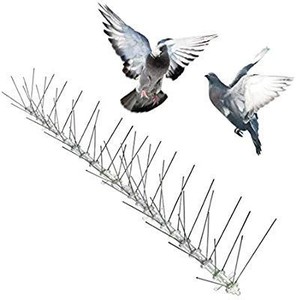 lot 35285 image: Bird-X Stainless Steel Bird Spikes, Covers 24 feet