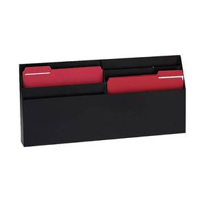 lot 35288 image: Rubbermaid, 6-Pocket DeskWall Organizer, 1  Each, Black