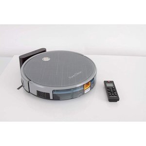 lot 35296 image: Smart Gyroscope Robot Vacuum Cleaner - Automatic Robotic Auto Self Navigation Home Vacuum with Charging Dock, Dust Bin, HEPA Filter, Remote - Hardwood, Tile, Carpet Floor - PureClean PUCRC660