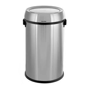lot 35299 image: Alpine Industries 17 Gal. Stainless Steel Commercial Trash Can with Swing Lid, Silver metallic