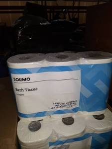 lot 35309 image: Standard Solimo 2-ply Toilet Paper, 350 Sheets Per Roll, 15 Count