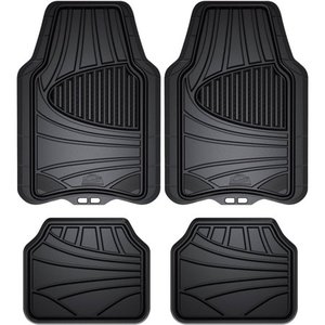 lot 35323 image: Armor All 78840 Black Rubber Floor Mat - 4 Piece