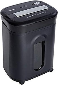 lot 35327 image: AmazonBasics 15-Sheet Cross-Cut Paper, CD Credit Card Office Shredder