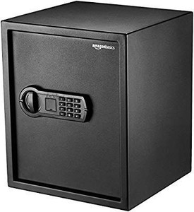 lot 35329 image: AmazonBasics Home Keypad Safe - 1.52 Cubic Feet, 13.8 x 13 x 16.5 Inches, Black - 42SAM