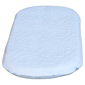lot 35367 image: Colgate Bassinet Cradle Pad - 15 W x 30 L x 2 Thick Foam Bassinet Mattress Pad with Waterproof Cover -Rectangle with Rounded Corners - Easy to Clean Cradle Mattress, Made in the USA