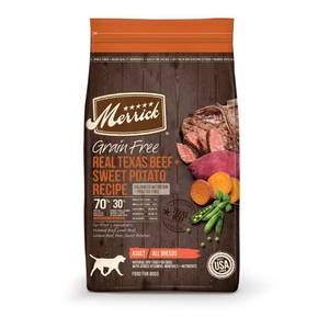 lot 35387 image: Merrick Grain Free Real Texas Beef  Sweet Potato Dry Dog Food, 22 lbs.