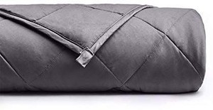 lot 35410 image: YnM Weighted Blanket,15lbs,48�72.Twin Size for People Weigh Around 140lbs.2.0 Cozy Heavy Blanker.100% Oeko Tex Certifies Cotton Material with Premium Glass Beads,Datk Grey