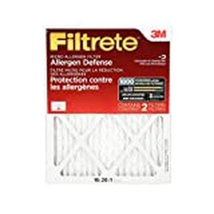 lot 35414 image: Filtrete Micro Allergen Defense Filter, MPR 1000, 16-Inch x 20-Inch x 1-Inch, 2-pack
