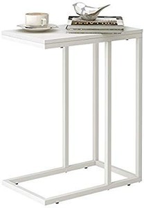 lot 35450 image: WLIVE Snack Side Table,X Shaped End Table for Sofa Couch and Bed,White