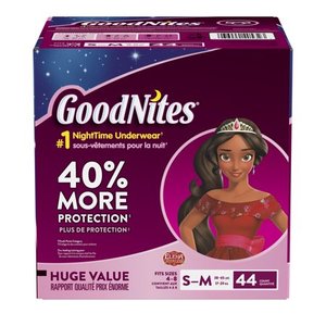 lot 35458 image: GoodNites Girls Underwear, SM Total Count 40