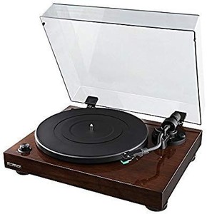 lot 35476 image: Florence RT81 Elite Highr Fidelity Vinyl Turntable Record Player with Audio Technica AT95E Cartridge,Belt Drive,Built-in Preamp,Adjustable Counterweight,Solid Wood Plinth Walnut