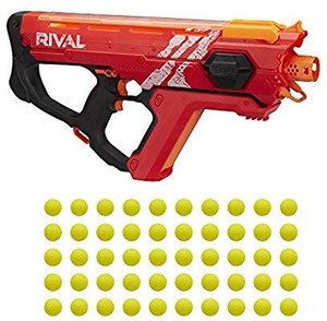 lot 35483 image: NEFT Perses MXic-5000 Rival Motorized Blaster red.Fastest Blasting Rival System,Up to 8 Rounds per Second.Rechargeable Battery,Quick Load Hopper.Missing Charger