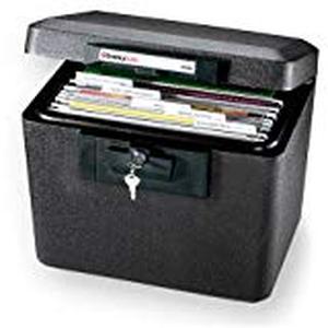 lot 35492 image: SentrySafe 1170 Fireproof Box with Key Lock 0.61 Cubic Feet