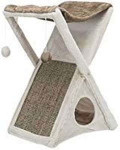 lot 37507 image: Trixie Pet Products Miguel Fold and Store Cat Tower,20.25�13.75�25.5,Grey