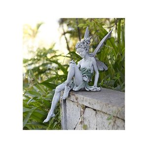 lot 37508 image: Napco Marketing Corp Sitting Fairy Statue