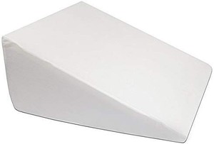 lot 37518 image: BalanceFrom Memory Foam Adjustable Pillow Wedge Pillow Knee Pillow with Breathable and Removable Cover, Wedge Pillow (26x25x12 inches)