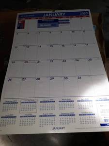 lot 37533 image: AT-A-GLANCE 2020 Calendar