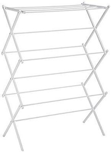 lot 37544 image: AmazonBasics Foldable Clothes Drying Laundry Rack-White