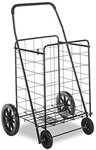 lot 35954 image: Whitmor Deluxe Utility Cart, Extra Large, Black