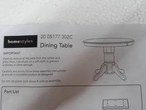lot 35956 image: Dining Table Top Piece ONLY