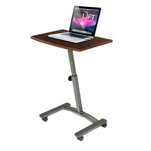 lot 35969 image: Mobile Laptop Desk Cart - Seville Classics, Brown
