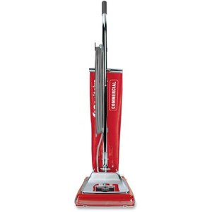 lot 35972 image: Sanitaire, EURSC886E, Upright Vacuum with Shake-out Bag, Red,Chrome