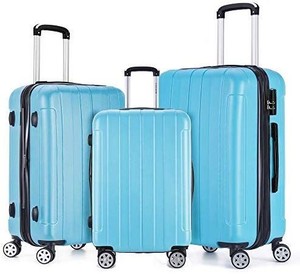lot 35986 image: Luggage Set 3PCS,ABS PC Spinner Hardshell lightweight Suitcase Dark Blue