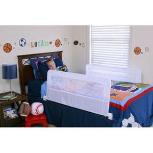 lot 35995 image: Regalo Swing Down Double Sided Bed Rail Guard, with Reinforced Anchor Safety System